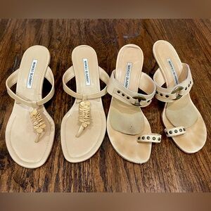 Manolo Blahnik vintage used sandals size 39